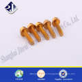 alibaba hardware supplier mild steel zinc plated flange bolt